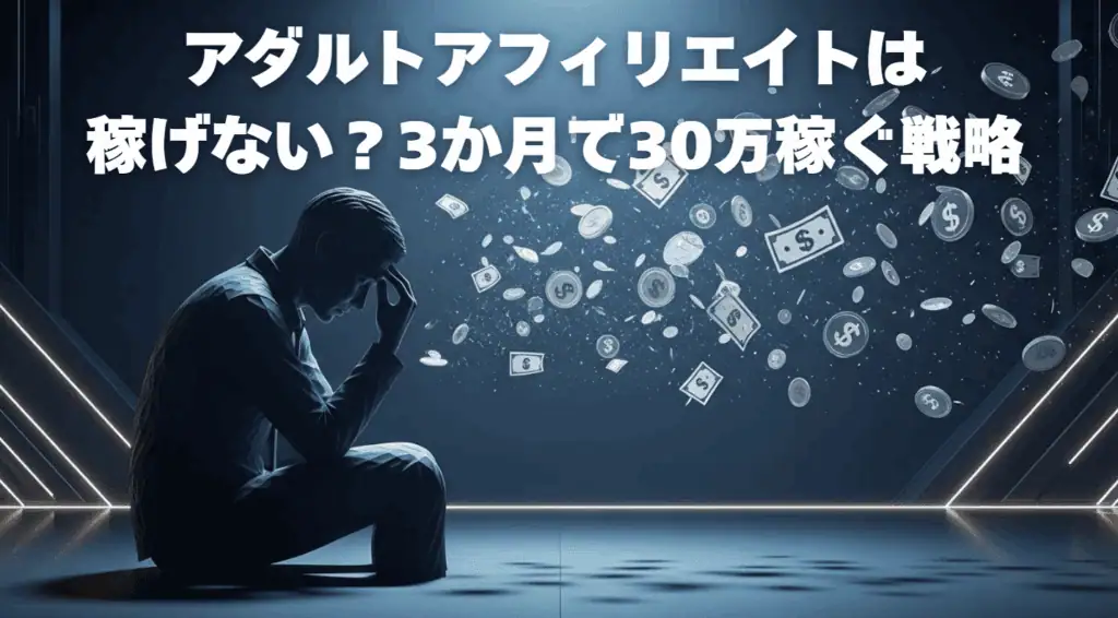 アダルトアフィリエイトの稼ぎ方を解説。3ヶ月で30万円稼ぐための戦略とコツを紹介。初心者でも成功できる具体的な方法を詳しく掲載。.