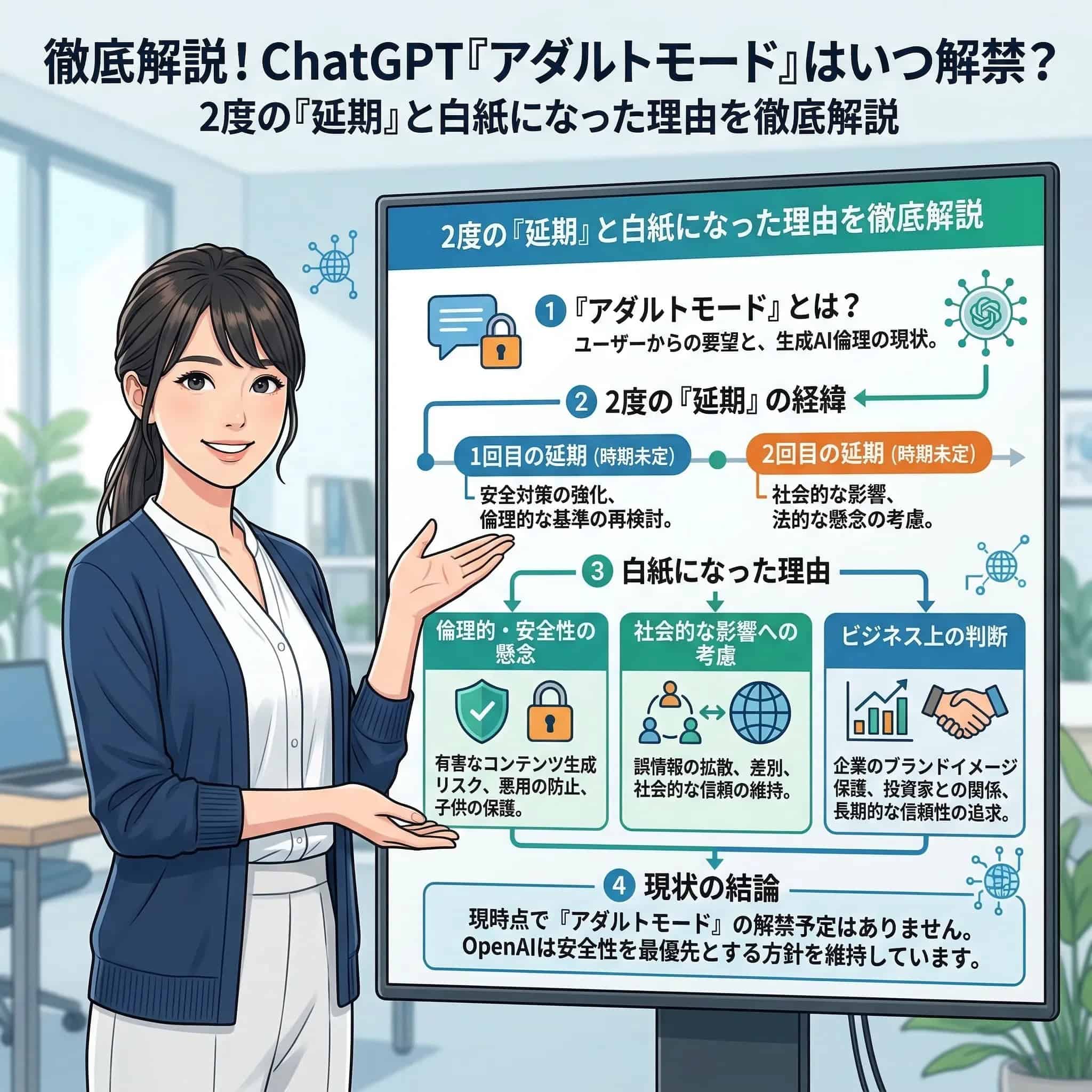 GPTのアダルト解禁はまだ