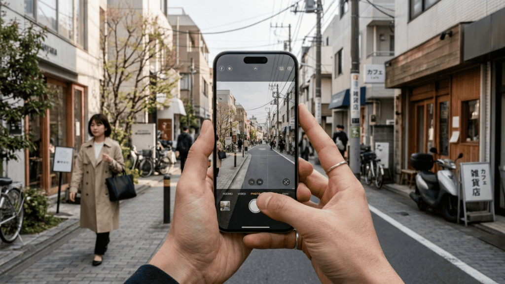 アダルト画像編集と生成に役立つANGLEXのツールを使ったスマートフォン撮影の様子。高品質な画像作成と編集を可能にし、アダルトコンテンツの制作に最適です。.