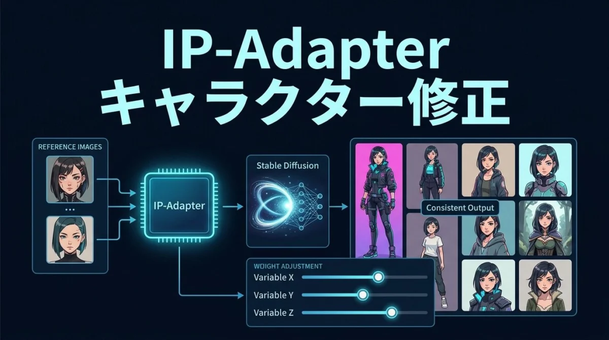 IP-Adapter キャラ固定 Stable Diffusion