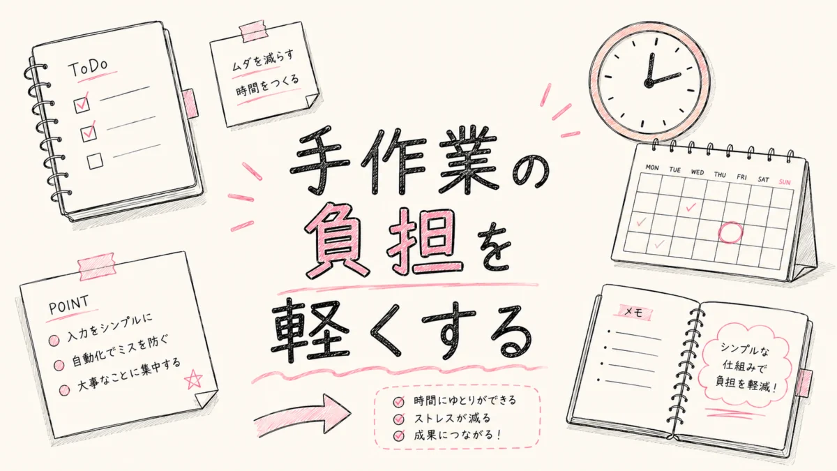 手作業の負担を軽くするFBSの仕組み